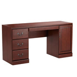 Sauder Heritage Hill Computer Credenza, L: 59.25" x W: 20.47" x H: 30.24", Classic Cherry Sauder