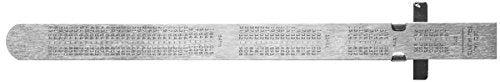 General Tools 300/1 6-Inch Flex Precision Stainless Steel Ruler, Chrome General Tools