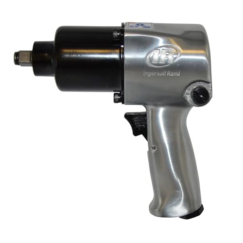 Ingersoll Rand 231C 1/2” Drive Air Impact Wrench – Lightweight, Max 600 ft-lbs Torque Output, Adjustable Power, Twin Hammer, Silver, 3.4 x 8.2 x 8.8 - WoodArtSupply