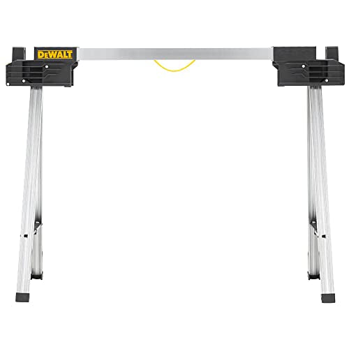 DEWALT DWST1-75676 Folding Saw Horse, Silver/Black, Sawhorse (Pack of 2) - WoodArtSupply