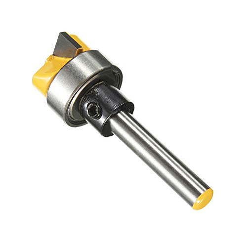 Yakamoz 1/4 Inch Shank Template Router Bit Bearing Flush Trim Hinge Mortising Plunge Router Cutter Woodworking Milling Tool YAKAMOZ
