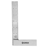 Groz 01143 6" Graduated Workshop Steel Square, 0.00028" Squareness Groz
