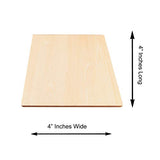 50 Pack Unfinished Wood Square Blank Pieces Natural Wooden Slices for Arts & Crafts, Painting DIY Decorations, Burning & Staining (4" Inch) Super Z Outlet