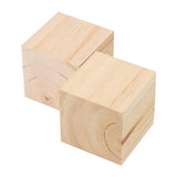 SOUJAP 10 PCS 3 Inch Unfinished Wood Cubes Bulk, Natural Square Wooden Blocks, Small Blank Wood Craft Cubes for Art Making Decorating DIY SOUJAP