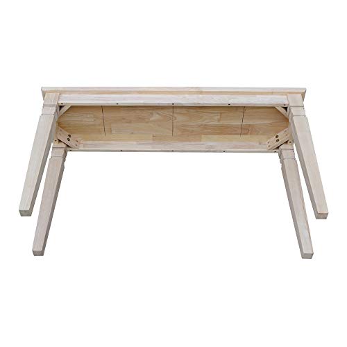 International Concepts Java Console or Sofa Table Unfinished - WoodArtSupply