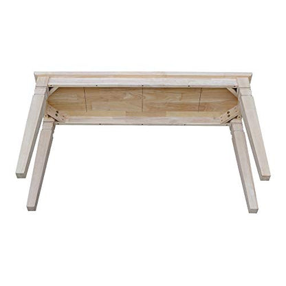 International Concepts Java Console or Sofa Table Unfinished - WoodArtSupply