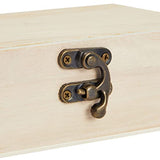 6 Pack Unfinished Wooden Boxes for Crafts with Hinged Lids and Front Clasps, 6x4x2 in for Jewelry, Crafts, Storage Juvale