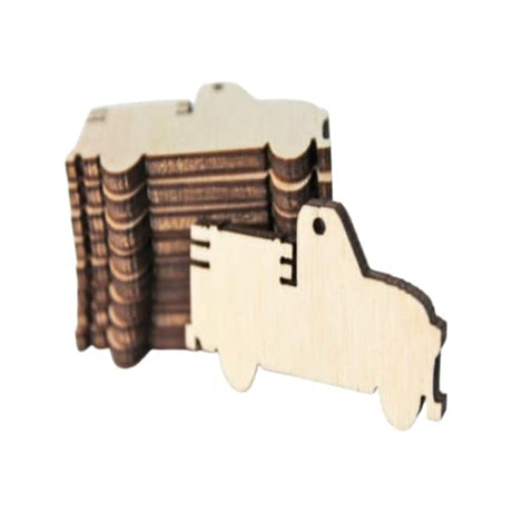 ALL SIZES BULK (12pc to 100pc) Unfinished Wood Wooden Vintage Pickup Truck Laser Cutout Dangle Earring Jewelry Blanks Charms Shape Crafts Made in Texan Wood Crafts