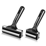 2Pcs Rubber Roller Brayer Rollers Hard Rubber 4 and 2.2 Inch for Printmaking (Black) by HRLORKC… HRLORKC