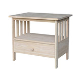 International Concepts Mission TV Stand, Unfinished IC International Concepts