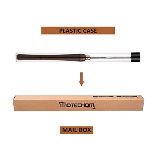 IMOTECHOM 1/4-Inches HSS Bowl Gouge Lathe Chisel Wood Turning Tools with Round Plastic Box and Hanging Bag - WoodArtSupply