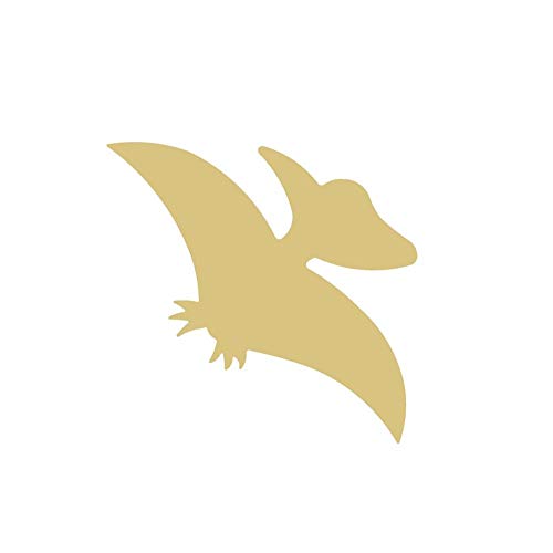 Pteranodon Dinosaur Cutout Unfinished Wood Animal Prehistoric Kids Room Play Room MDF Shaped Canvas Style 1 Diverse Woodworking