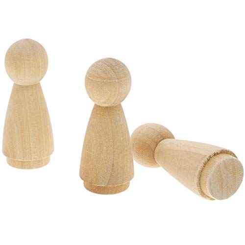 Wood Peg Angel, Peg Doll Kit (2 in, 50-Pack) - WoodArtSupply