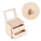 EXCEART 3- Tier Wooden Jewelry Storage Box is a practical and beautiful decoration for your home. EXCEART