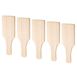 EXCEART Wood Carving Tools 5PCS Unfinished Wood Paddle Wood Board for Arts Crafts Sorority Fraternity Home Decoration Handmade Pottery Tool EXCEART