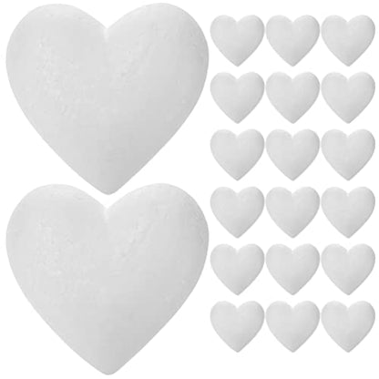 Sewroro 20pcs Bubble Peach Hearts Unfinished Heart Polystyrene Balls F –  WoodArtSupply