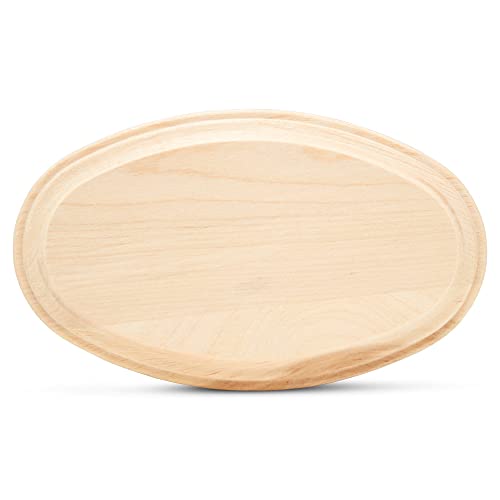 Oval Wood Coasters 5 inch, Pack of 2 Wooden Ornaments for Crafts, Unfinished Wood Crafts, Natural Wood Slices, by Woodpeckers Woodpeckers