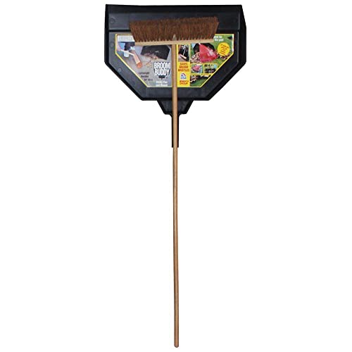 Emsco Group 7583-1AZ Enormous Yard & Garage Dust Pan – 24-Inch Mouth – Lightweight, Durable – Clip-On Features, Black Emsco Group