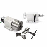 CNCTOPBAOS Engraving Machine Rotary 4th Axis,CNC Router Rotational Fourth A Axis,K12-100mm 4 Jaw Chuck Dividing Head,No Backlash Gapless Harmonic CNCTOPBAOS