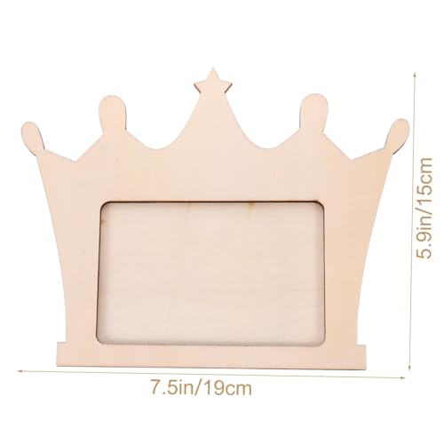 BESPORTBLE 2pcs Blank Wooden Picture Frame Wooden Photo Frame Wood Photo Frame Unfinished Picture Frame Wooden DIY Photo Frame DIY Picture Frame BESPORTBLE