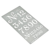 Aleks Melnyk No.452 Metal Stencil, Small Number Stencil, Size 1in and 0.5in, Old World Number, Template for Wood Burning, Pyrography Engraving, Aleks Melnyk