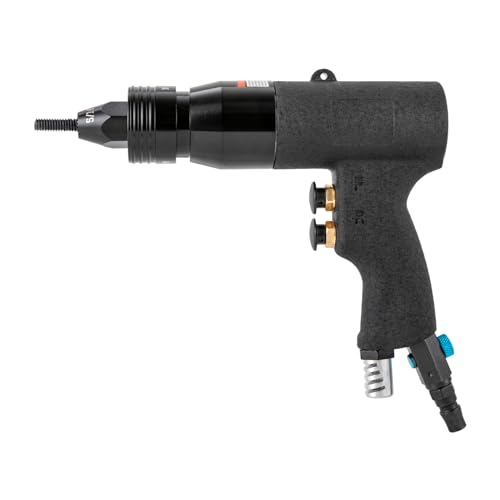 TFCFL Pneumatic Rivet Gun with 10-24", 1/4", 5/16", 3/8" Gun Head, Air Rivet Nut Tool Kit 1/4" Air Inlet with 20 Mandrels Riveting Gun Kit, 400rpm - WoodArtSupply