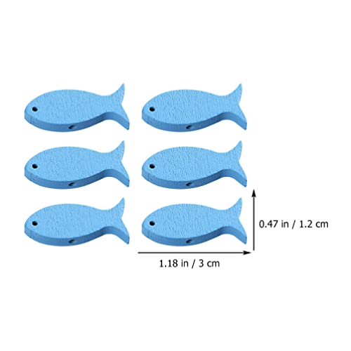  SEWACC 100pcs Fish Wood DIY Crafts Cutouts Wooden Fish Shaped  Hanging Ornaments Unfinished Wood Signs Sea Animals Ornaments for Wedding  Birthday Party Decorations Beach Theme Bathroom Decor
