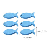 SEWACC 100pcs Fish Wood DIY Crafts Cutouts Wooden Fish Shaped Hanging Ornaments Unfinished Wood Signs Sea Animals Ornaments for Wedding Birthday SEWACC
