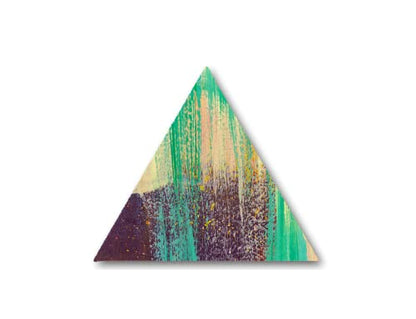 Henrik Unfinished Wood for Crafts - Wooden Triangle Shape Craft Various Size, 1/8 Inch Thickness, 1 Pcs