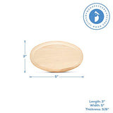 Oval Wood Coasters 5 inch, Pack of 2 Wooden Ornaments for Crafts, Unfinished Wood Crafts, Natural Wood Slices, by Woodpeckers Woodpeckers