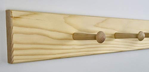 30" Shaker Peg Rack Unfinished WoodArtSupply