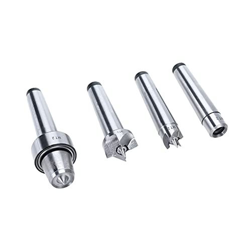 BTSHUB 4Pcs MT2 Wood Lathe Live Center Set Drive Spur Cup for Woodworking Machines BTSHUB