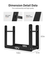 YEFU Mini Firewood Rack for Solo Mesa Stove Mesa XL, 12in Logs Holder for Outdoor Indoor Fireplace, Wood Lumber Storage Organizer, Carbon Steel Small YEFU