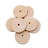 TEHAUX 1 Unfinished Wooden Cutouts Unfinished Wood Discs Unfinished Wood Circle Wood Cutouts for Crafts Circle Wood Chips Circle Wood Cutouts Wooden TEHAUX