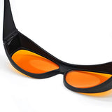 Laser Safety Goggles, 190nm-490nm OD 6+ Professional Laser Eye Protective Glasses for 405nm, 445nm, 450nm, 473nm Wavelength UV light/Violet & Blue Karono