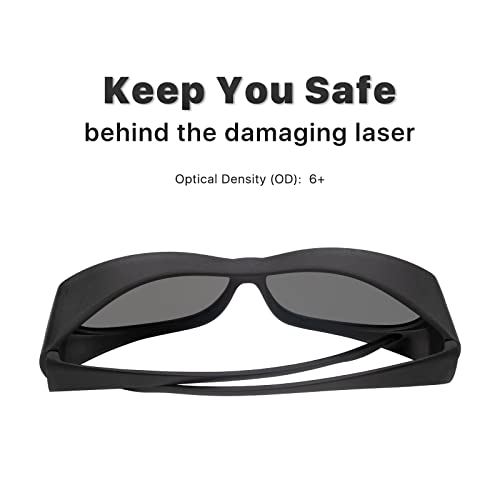 Cloudray CO2 Laser Safety Glasses,Safety Goggles,10600nm Laser Safety Goggles,Laser Eye Protection Od 6+ Glasses Professional Goggles for CO2 Laser Cloudray