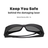 Cloudray CO2 Laser Safety Glasses,Safety Goggles,10600nm Laser Safety Goggles,Laser Eye Protection Od 6+ Glasses Professional Goggles for CO2 Laser Cloudray