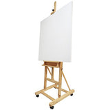 Mont Marte Painting Easel Large Easel for Painting, Studio Easel w/castors Beech Wood Mont Marte