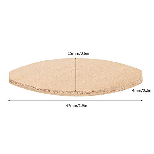 143 100Pcs Wood Biscuits Woodworking DIY Tenoning Biscuit Joiner Beech Dowel Cork Pieces for Splicing Wood Boards After Tenoning Machine(0#) - WoodArtSupply