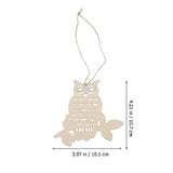 SEWACC 1 Set owl Wood Chips Halloween Decor Halloween Supplies Owl Wood Slices Unfinished Wood Chips DIY Wood Boards Halloween Adorn Wood Decor DIY SEWACC