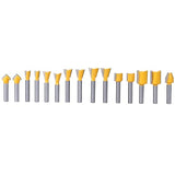 8milelake 100 pcs 1/4inches Shank Router Bit Set Tungsten Carbide Tips Woodworking Kit, Dovetails, Slot Cutters & Straight Router 8MILELAKE