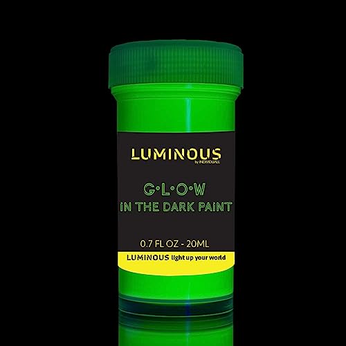 Glow in the Dark Acrylic Paint - Fluorescent Paint for Canvas