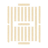 Brosisincorp 36 x 84 inch Barn Door with 6.6ft Hardware Kit Included, Unfinished Solid Pine Wood Sliding Barn Doors Panel for Interior, Easy to Brosisincorp