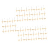 Unomor 250 Sets Chrysanthemum on Blank Wood Chip Crafts Flower Unfinished Wood Cutouts Unfinished Wood Discs Unfinished Spring Wooden Cutouts Unomor