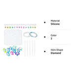 Yayatty Resin Molds Silicone, Resin Ring Mold for Epoxy Resin, Diamond Rings Molds with 14 Different Sizes and Bracelet Epoxy Mould for DIY Crafts N\A