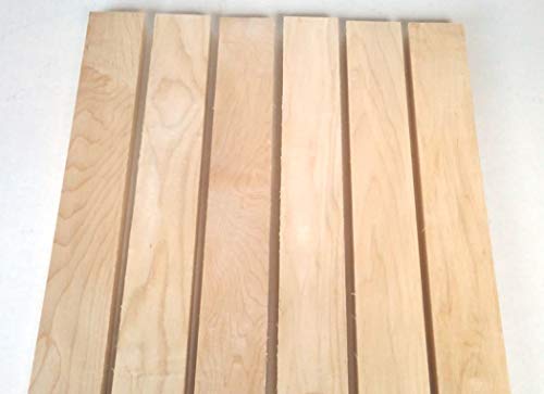 3/4” x 2” x 16” Combo of 6 Walnut 6 Cherry and 6 Hard Maple - 18 Boards - WoodArtSupply