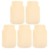 Healifty 5pcs Mason Jar Wood Chips DIY Wood Ornaments Wood Slices Wood Slice Crafts Wood Cutouts to Paint Unfinished Wood Shapes Ornament Crafts Wood Healifty