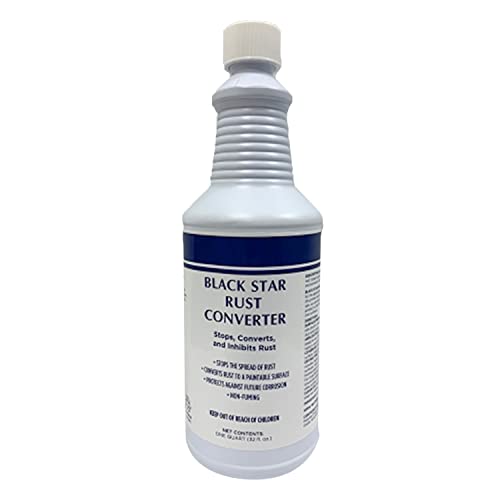 MRO Chem Black Star Rust Converter - Converts Rust on Any Steel Surface (1 Quart) MRO Chem