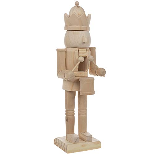Wood Nutcracker With Drum Christmas Decoration Gift