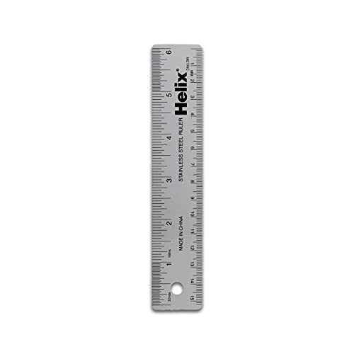 Helix Stainless Steel Ruler 6" / 15cm (13006) Maped Helix USA